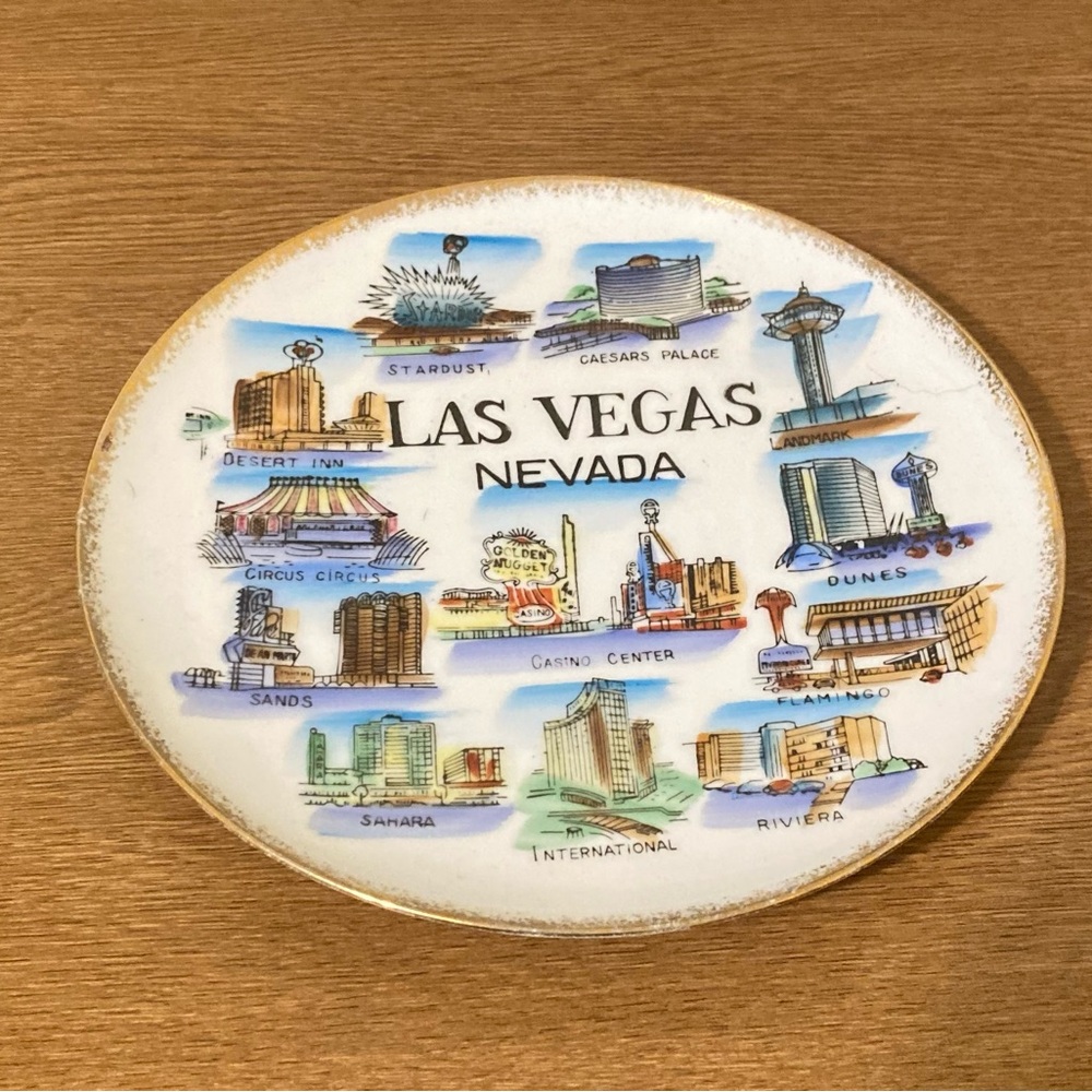 Las Vegas Souvenir Plate